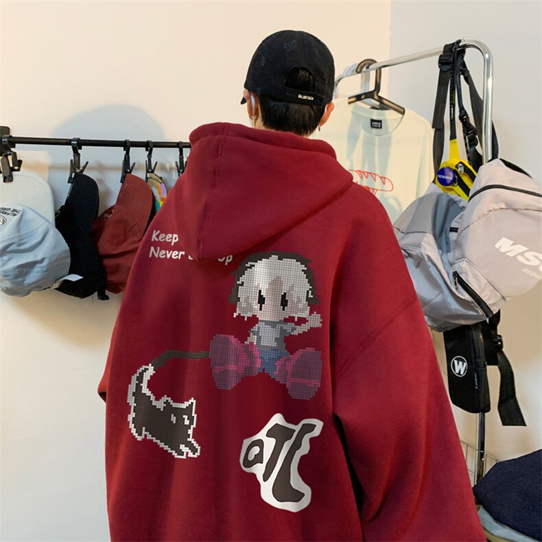 ！连帽圆领卫衣男装港风帽衫男LM160-P35,男装卫衣,电商B367