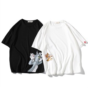 2021夏季新白底风 面料：100%棉 印花短袖T恤T1058-P25图片