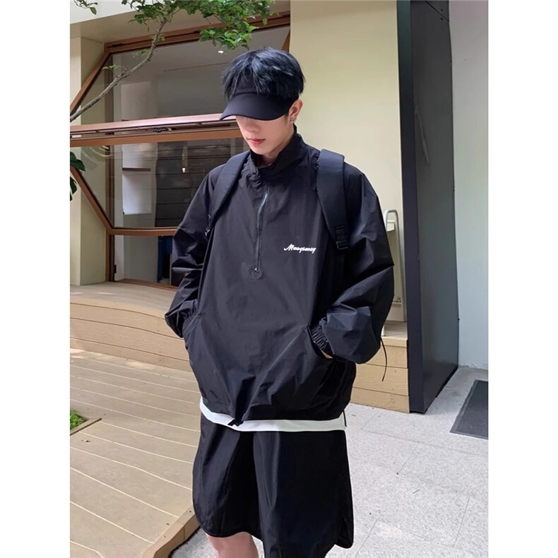 速干透气防晒服套装美式宽松短裤跑步休闲运动服两件套TZ114,男装牛仔裤,星座208-5