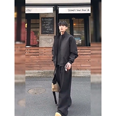 26春装新款美拉德立领飞行夹克boxy廓形休闲百搭外套上衣JK6500，男装夹克，电商A486