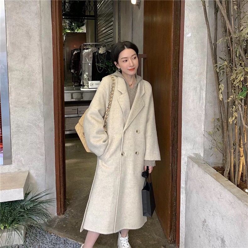 毛衣女秋冬2024秋冬款连帽洋气慵懒宽松软糯连衣裙,女装连衣裙,思途羊绒
