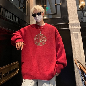 高质量！秋冬季半高领毛衣男士加绒加厚线衣针织衫男DMY530-特P38图片