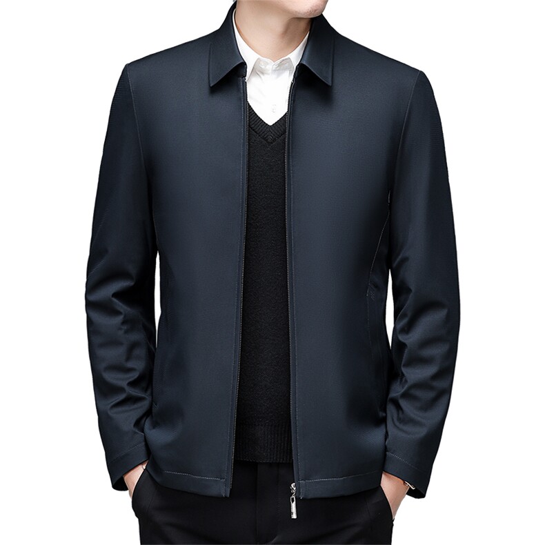 CXY216钱塘2020-2中年男士商务休闲翻领百搭厚款保暖羽绒服P160,男装羽绒服,钱塘207-2