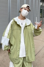 夏季时尚夹克衫防晒衣套装运动风连帽防晒服男XZ514-2-1613-P98，男装防晒衣，星座514-2(原B239)