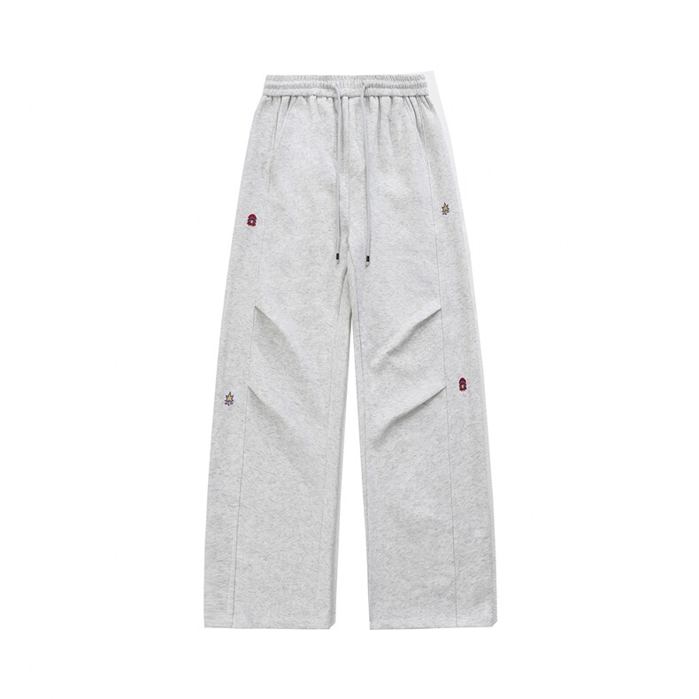 春季花纹刺绣弯卫裤男春P50控88，男装休闲裤，电商D205