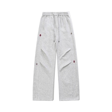 春季花纹刺绣弯卫裤男春P50控88，男装休闲裤，电商D205