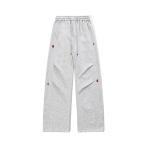 春季花纹刺绣弯卫裤男春P50 控88，男装休闲裤，电商D205