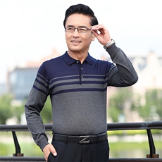 爸爸装运动上衣春秋季外套中老年男装中年男士运动服老人卫衣春装，男装卫衣，电商B212（原钱塘6029）