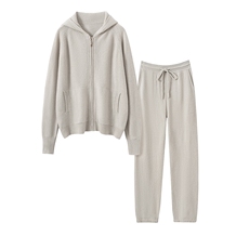 2025百搭时尚帽衫套装，女装套装/套裙，艾森羊绒