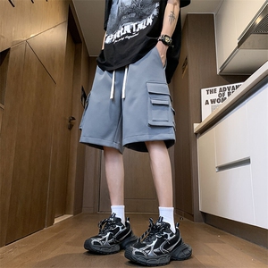 2025夏季复古日系工装短裤男休闲直筒男裤24XD23023特批35图片