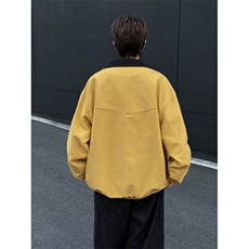 美式拼色工装夹克男女秋冬情侣装休闲宽松棒球服外套潮W6847-P70，男装夹克，星座412-3