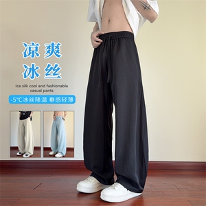 2026夏季新款纯色冰感冰丝休闲弯刀裤男K6730-特P28建议零售价68图片