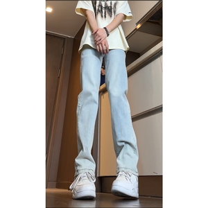 ins潮流男生水洗牛仔裤高街修身小脚裤B315-K23252-P50控68图片