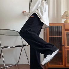 灯芯绒卫裤春秋季新款加绒直筒休闲裤宽松阔腿运动长裤B31/P32，男装休闲裤，星座506