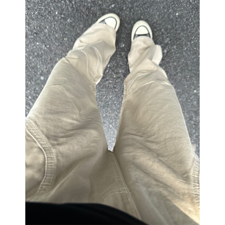 美式新款复古休闲工装裤男款宽松潮牌百搭微喇休闲裤,男装休闲裤,星座410-7