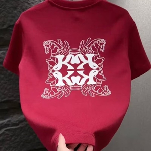 ins韩系可爱学院风百搭潮牌黑色圆领短袖t恤男宽松显瘦超火上衣夏图片