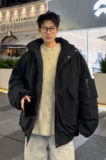 堆堆袖棉衣男冬季新款港风宽松连帽棉服学生面包服MF9006-P95，男装棉衣，星座214-3