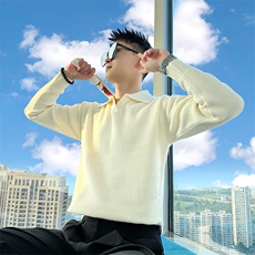 AM308/P68控98秋冬季社会小伙韩式休闲保暖百搭打底毛衣男白首，男装T恤，星座305B-1