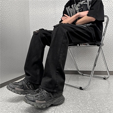 高街破洞牛仔裤新款高个子休闲长裤A061-JM5198-P60控78，男装牛仔裤，电商A061-1