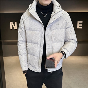 M-4XL B353 3395 P195 灰2025可拆帽羽绒服【标50控活动价288】图片