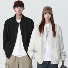 1506-1/J07991/P43美式休闲痞帅棒球服夹克情侣春秋季潮牌男女，男装夹克，星座1506-1