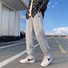 新春男韩版潮流港风休闲立体印花松紧束脚宽松休闲裤FNY2322-P45,男装休闲裤,电商A128