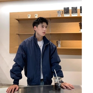 立领棉服男韩版潮流高街痞帅休闲百搭面包服廓形飞行员高级感外套