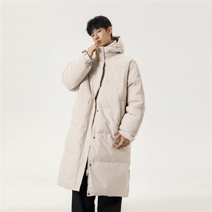 冬季新款中长款情侣韩版连帽羽绒服外套 Y918/P190图片
