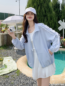 韩系设计感蕾丝防晒衣女轻薄透气夏季2025新款洋气减龄宽松防晒服图片