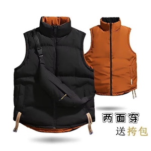 秋冬棉马甲男孩双面外套青少年坎肩外穿背心三防马夹MJ8588 P54图片