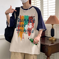 浅燕麦拼海军蓝