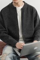 韩版新款男士针织开衫圆领百搭休闲青年长袖外套开衫潮，女装短外套，星座914