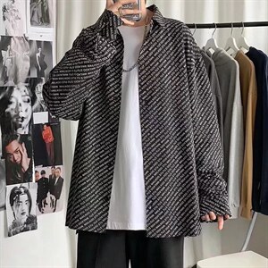 男春季衬衫港风日系长袖衬衫C9522P30图片