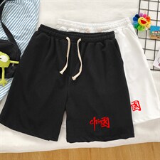 MK37276-P15 冰丝短裤男士大码宽松休闲五分裤男运动中裤图片