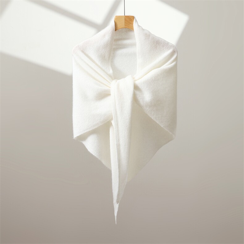 2025年秋季平面针织羊绒披肩时尚休闲通勤百搭，披肩，喜润羊绒