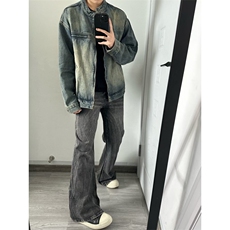 【有货】美式复古水洗做旧牛仔外套男春秋款工装夹克JK05WW-特P68，男装夹克，星座1007（原301D）
