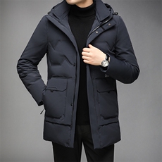 AN9813钱塘2020-2秋冬新款中长款男士羽绒服商务休闲连帽外套P299，男装羽绒服，钱塘207-3
