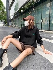 加厚卫衣，女装卫衣/绒衫，本色佳人