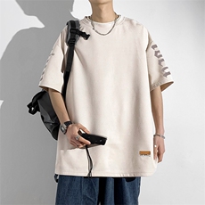 新款短袖男日系白墙夏季t恤休闲百搭印花圆领T恤男上衣TC3136-P35，男装T恤，星座717