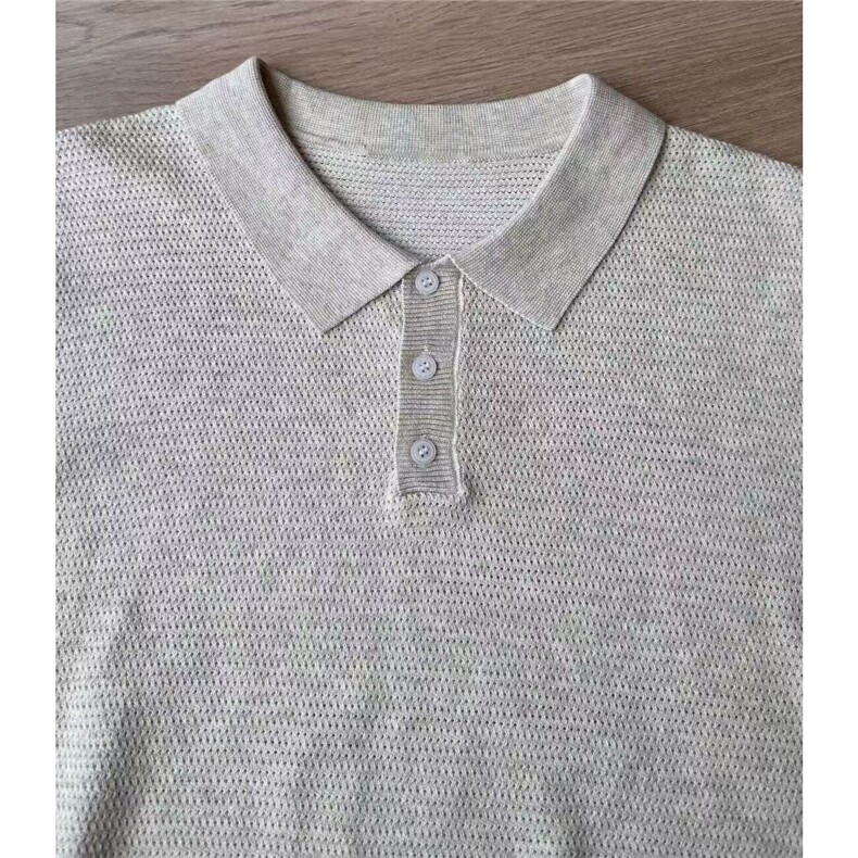 新贵老钱莱赛尔男短袖t恤亚麻休闲POLO衫透气夏季513PL1863P43,男装T恤,星座513