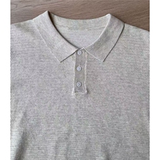 新贵老钱莱赛尔男短袖t恤亚麻休闲POLO衫透气夏季513PL1863P43，男装T恤，星座513