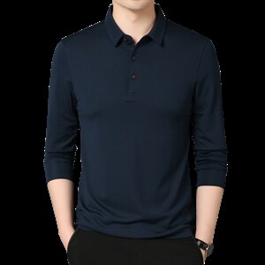 BB3011H男士T恤男长袖春装上衣翻领丅卫衣春季打底带领POLO衫P95图片