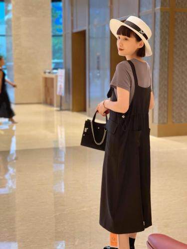 吊带裙二件套，女装背心吊带，Da.金