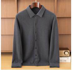 2025年秋季新款百搭男士重工衬衣羊绒开衫，男装羊绒套衫，鼎坤羊绒