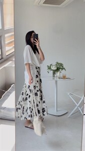 拼接花色半裙。,女装半身裙,是爱 SHI AN