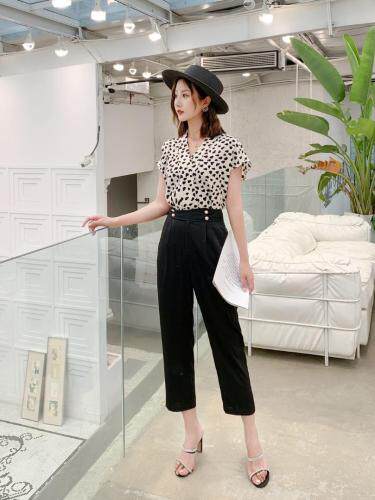 夏季新款爱心气质淑女套裤，女装，水锦红