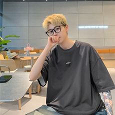 港风可拆卸四芒星多色短袖T恤男DT77783P16块特价：供抖音视频，男装T恤，星座227-7