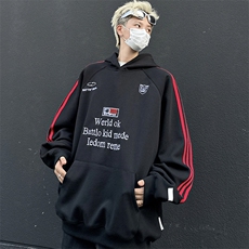 卫衣男连帽春秋季ins港风宽松潮牌花百搭外套新款WY0853-P50，男装卫衣，星座308B-2