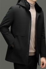 可卸夹棉兔毛皮拼接内胆派克服男皮草大衣冬季皮毛一体尼克服外套，女装短外套，电商B212（原钱塘6029）