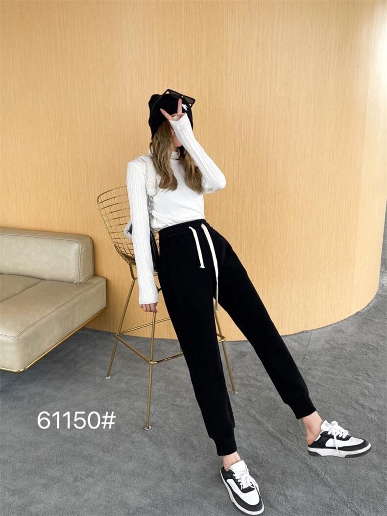 冬季新款超柔复合卫裤系列，女装休闲裤，千百莲